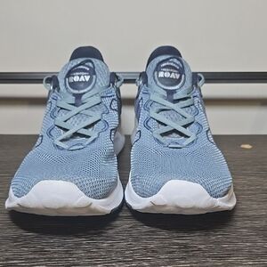 New Balance Fresh Foam Roav Blue and White Athletic Shoes
